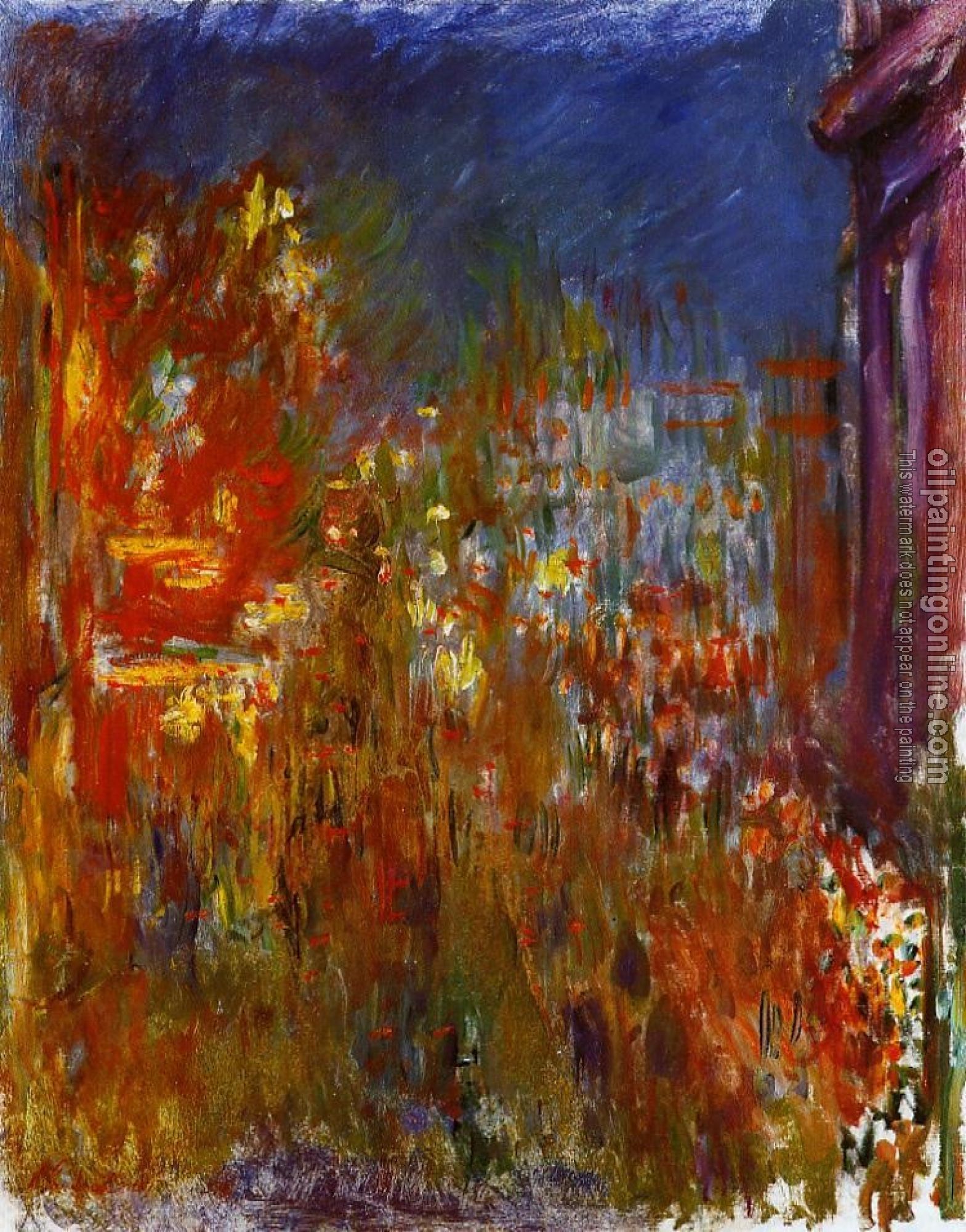 Monet, Claude Oscar - Leicester Square at Night